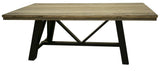 Loft Brown Rectangular Dining Table | Solid Pine Wood