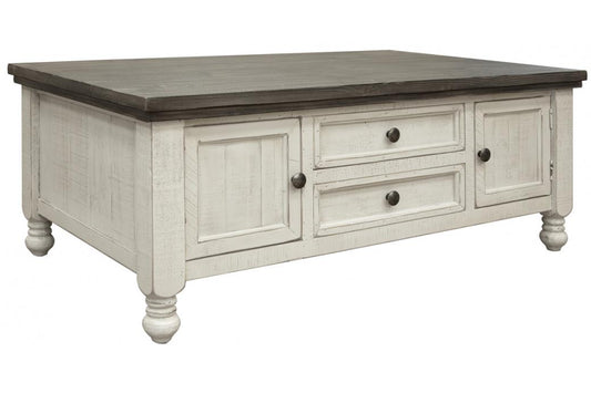 4 Drawer Cocktail Table | Farmhouse Chic Stone Collection