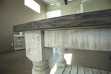 Cocktail Table - Farmhouse Chic Stone Collection Solid Pine