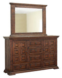 Terra Mirror | Solid Pine Wood Transitional Design