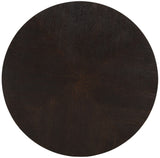 Nile Oak Wood Art Deco Coffee Table with Brushed Gold Base - Elegant Centerpiece for Modern Living