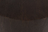 Nile Oak Wood Art Deco Coffee Table with Brushed Gold Base - Elegant Centerpiece for Modern Living