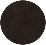 Nile Oak Wood Art Deco End Table with Brushed Gold Base - Chic Accent for Contemporary Living Spaces