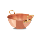 Mauviel M'PASSION Egg White Beating Bowl With Brass Handles, 4.9-Qt