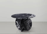 Formentera Dining Table - Elegant Handcrafted Marble Design with Unique Shape for Modern Spaces