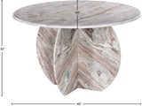 Formentera Dining Table - Elegant Handcrafted Marble Design with Unique Shape for Modern Spaces