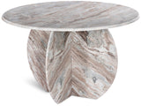 Formentera Dining Table - Elegant Handcrafted Marble Design with Unique Shape for Modern Spaces