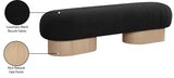Robertson Luxurious Fabric Bench with Rich Oak Finish - Timeless Art Deco Style for Any Space