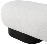 Robertson Opulent Boucle Fabric Bench – Timeless Art Deco Elegance for Entryway or Living Room