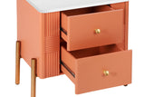 HERIN Modern Nightstand with 2 Storage Drawer