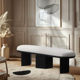 Wilshire Bench - Elegant Art Deco Design with Plush Seating and Solid Wood Base for Style & Comfort