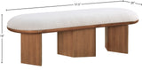 Wilshire Bench - Elegant Art Deco Design with Plush Comfort and Rich Walnut Finish for Any Space