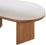 Wilshire Bench - Elegant Art Deco Design with Plush Comfort and Rich Walnut Finish for Any Space