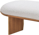 Wilshire Bench - Elegant Art Deco Design with Plush Comfort and Rich Walnut Finish for Any Space