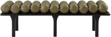 Landon Bench - Luxurious Art Deco-Inspired Upholstered Seating for Foyer, Bedroom, or Dressing Room