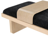 Arlington Bench: Stylish Mid-Century Modern Design with Solid Wood Base and Moveable Tray for Versatility