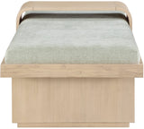 Arlington Bench: Stylish Mid-Century Modern Design with Solid Wood Base and Moveable Tray for Versatility