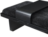 Arlington Bench - Luxurious Chenille Upholstered Seating with Sliding Tray for Modern Spaces