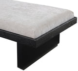 Arlington Bench - Luxurious Chenille Upholstered Seating with Sliding Tray for Modern Spaces