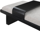 Arlington Bench - Luxurious Chenille Upholstered Seating with Sliding Tray for Modern Spaces