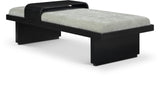 Arlington Bench - Luxurious Chenille Upholstered Seating with Sliding Tray for Modern Spaces
