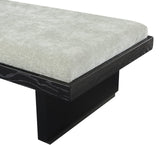 Arlington Bench - Luxurious Chenille Upholstered Seating with Sliding Tray for Modern Spaces