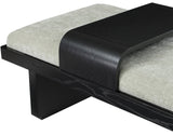 Arlington Bench - Luxurious Chenille Upholstered Seating with Sliding Tray for Modern Spaces