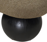 Bowie Boucle Fabric Bench - Luxurious Art Deco Seating with Elegant Solid Ash Wood Legs for Home Decor