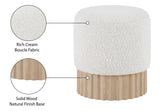 Veranda Boucle Fabric Upholstered Stool