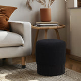 Veranda Boucle Fabric Upholstered Stool