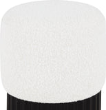 Veranda Boucle Fabric Upholstered Stool