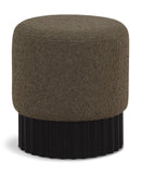 Veranda Boucle Fabric Upholstered Stool