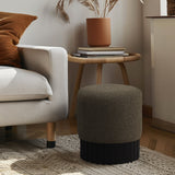 Veranda Boucle Fabric Upholstered Stool
