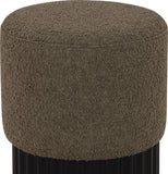 Veranda Boucle Fabric Upholstered Stool