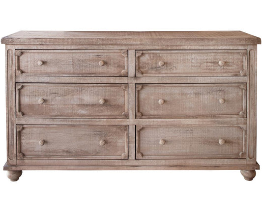 6 Drawer Dresser | Aruba Collection Mango Wood Dresser