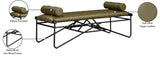Gatsby Vegan Leather Bench – Elegant Contemporary Design with Soft Cushions for Stylish Spaces
