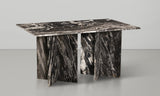 Verona Dining Table - Handcrafted Black Marble with Unique Base for Timeless Elegance and Style