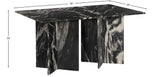 Verona Dining Table - Handcrafted Black Marble with Unique Base for Timeless Elegance and Style