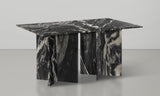 Verona Dining Table - Handcrafted Black Marble with Unique Base for Timeless Elegance and Style
