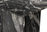 Verona Dining Table - Handcrafted Black Marble with Unique Base for Timeless Elegance and Style