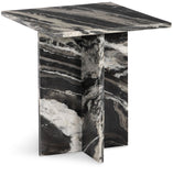 Verona End Table - Handcrafted Marble Design with Unique Base for Contemporary Elegance in Any Room