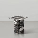 Verona End Table - Handcrafted Marble Design with Unique Base for Contemporary Elegance in Any Room