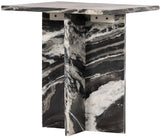 Verona End Table - Handcrafted Marble Design with Unique Base for Contemporary Elegance in Any Room