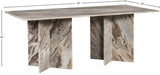 Verona Dining Table - Handcrafted Black Marble with Unique Base for Timeless Elegance and Style