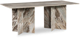 Verona Dining Table - Handcrafted Black Marble with Unique Base for Timeless Elegance and Style