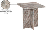 Verona End Table - Handcrafted Marble Design with Unique Base for Contemporary Elegance in Any Room