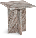 Verona End Table - Handcrafted Marble Design with Unique Base for Contemporary Elegance in Any Room