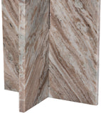 Verona End Table - Handcrafted Marble Design with Unique Base for Contemporary Elegance in Any Room