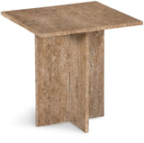 Verona End Table - Handcrafted Marble Design with Unique Base for Contemporary Elegance in Any Room