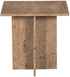 Verona End Table - Handcrafted Marble Design with Unique Base for Contemporary Elegance in Any Room